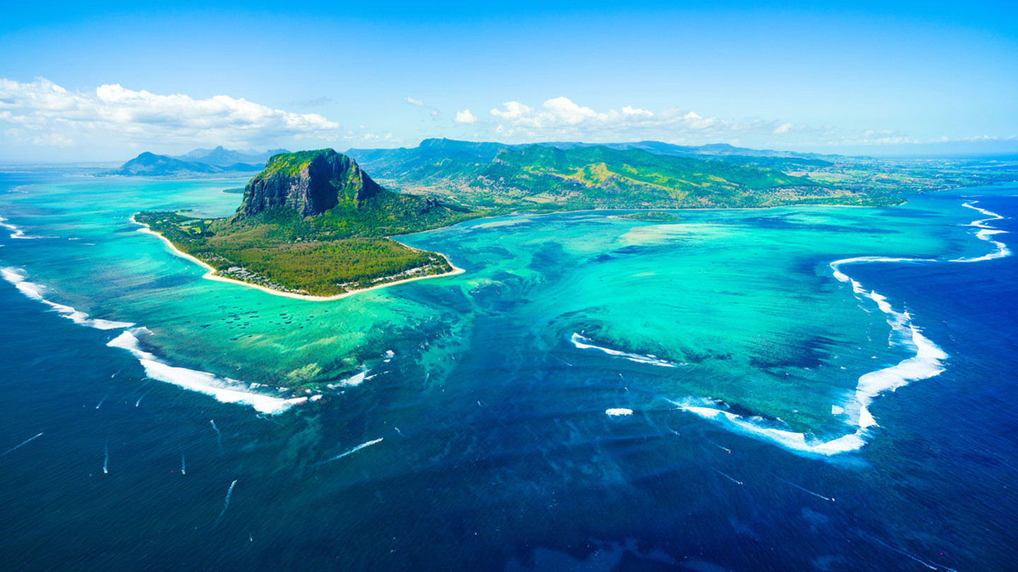 Panoramic view of Mauritius