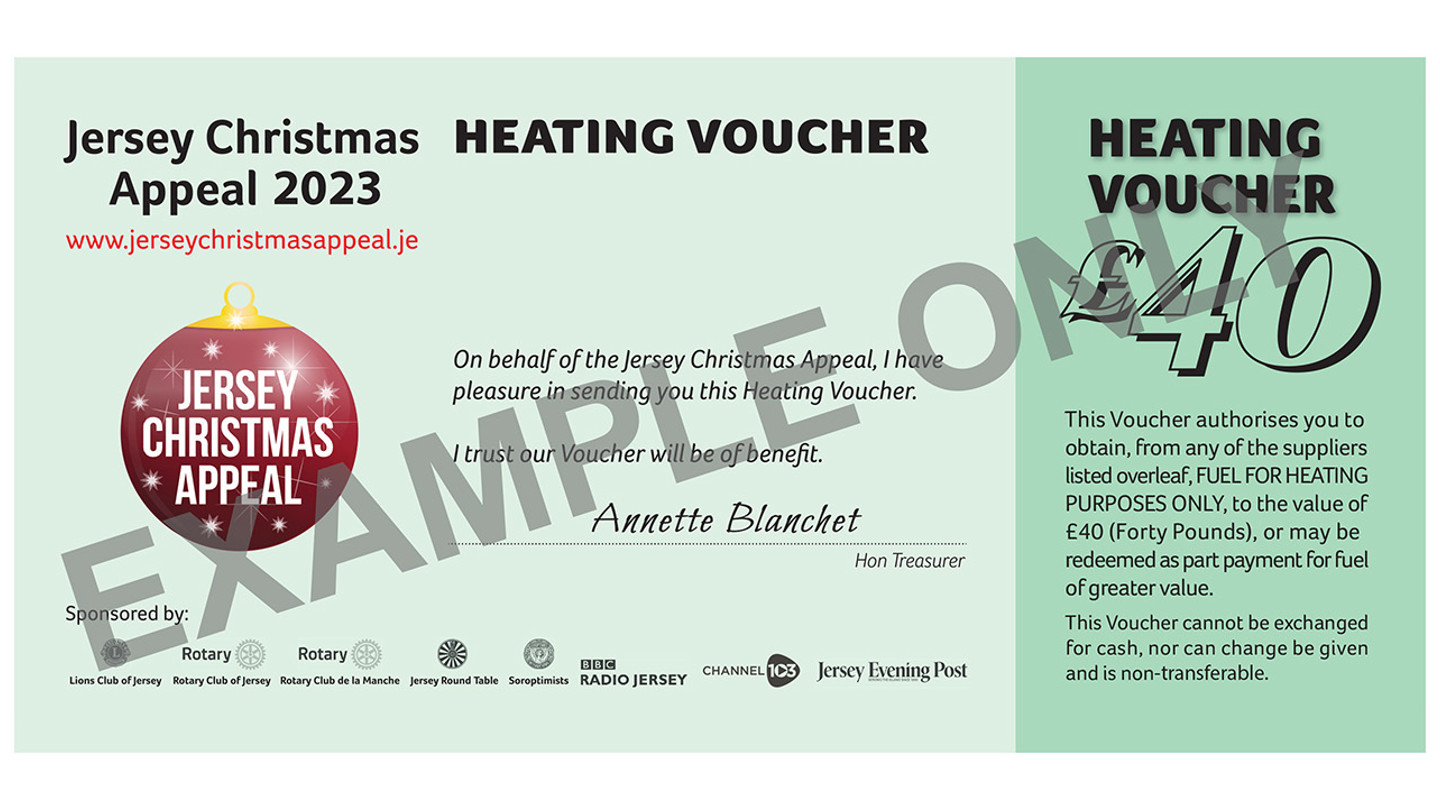 £40 heating voucher - Example only