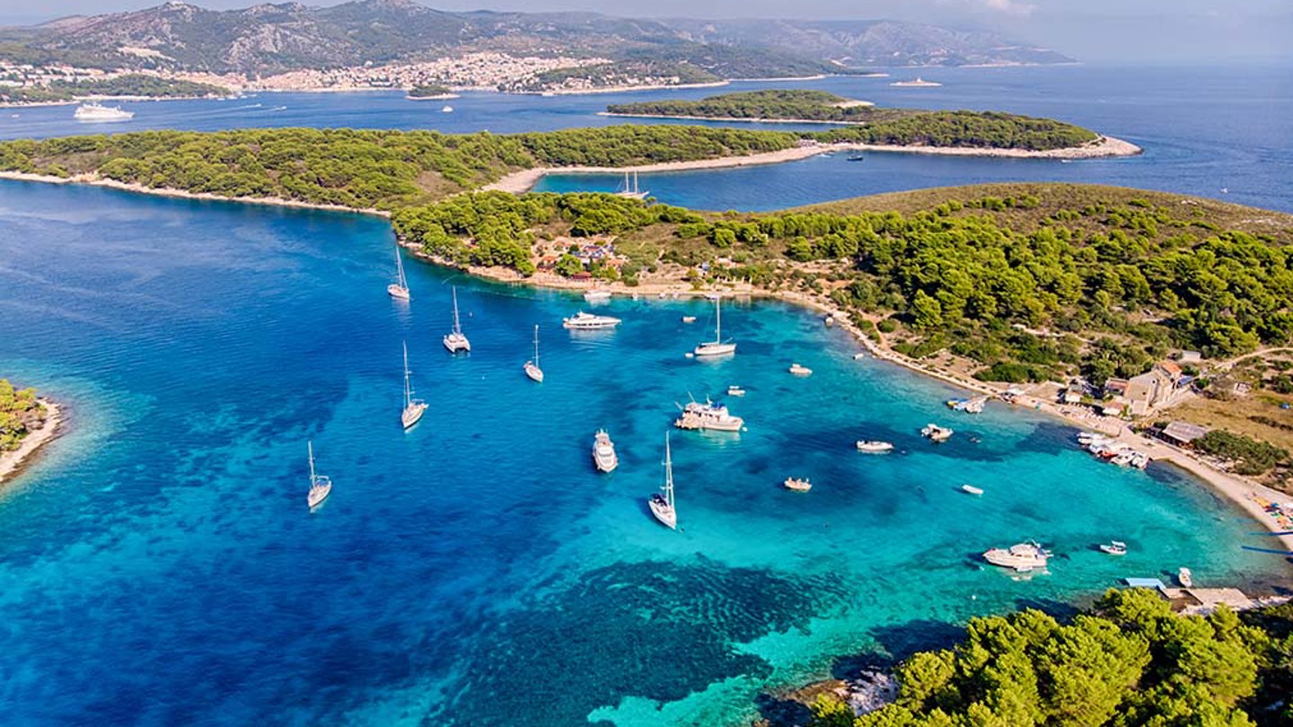 Aerial view of Croatia